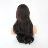 Wholesale of best-selling air bangs, deep coffee-colored water ripples, realistic matte high-temperature silk long curly hair wigs Application Scenario